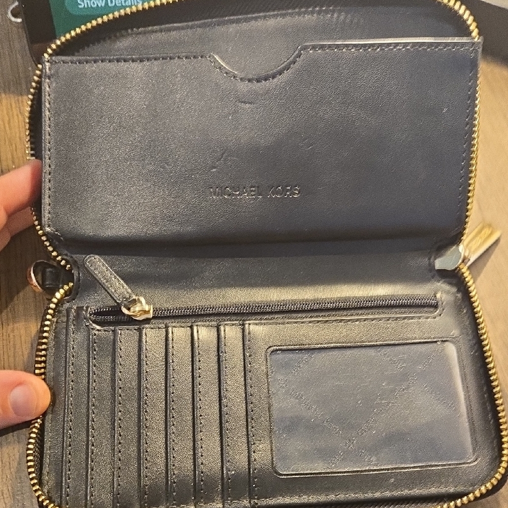 Michael Kors Textured Black Wallet - Picture 4 of 4